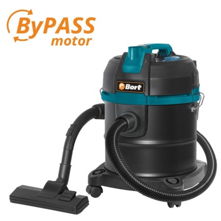 Vacuum cleaner BORT BSS-1220, 1200/240 watts, dry/wet cleaning, 20 l, black