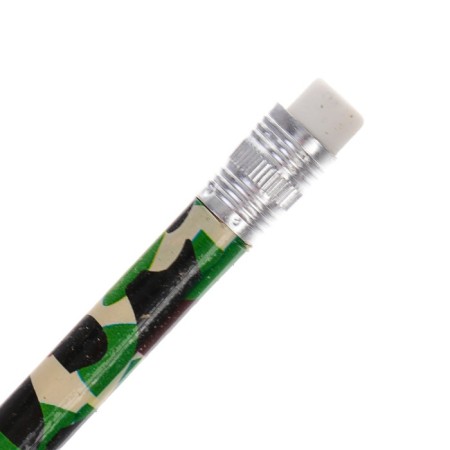 Black pencil with the eraser "Militari", firmness of NV-2