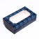 Folding box with a window for a marshmallow "best man", 25 x 15 x 7 cm