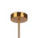 Suspended lamp Inversion, 13xg9, brass color