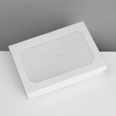 Stand for jewelry "Casket" 36 seats, 16 × 11.5 × 3 cm, white color-4