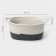 Basket for storage ladled handmade LadOM "Rita", 34 × 23 × 14 cm, color gray color