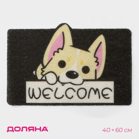 Rug -shaped muddy shares "Corgi", 40 × 60 cm, color mix
