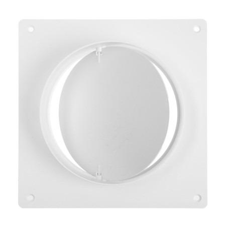 Round channels connector Zein, D = 150 mm, ventilation, with an overhead plate and with a valve-4