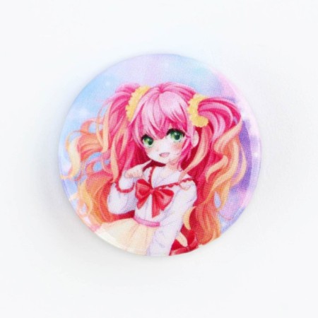 Metal icon, sunset "anime for children", d = 2.5 cm, mix-9