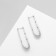 Earrings Metal "Bohemia" breeze, color silver