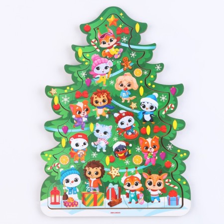 New Year's puzzle "Christmas tree"-1
