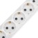 Extension cord Premium 6 nests, 5m, 3x1.5mm², s/s, white rexant