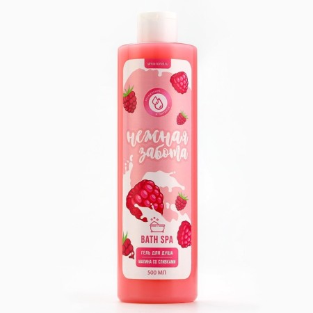Shower gel “Tender Care”, 500 ml, raspberry aroma with cream, Beauty Fooch-1