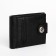 Male purse for magnet, department for bills, for maps, for coins, black color