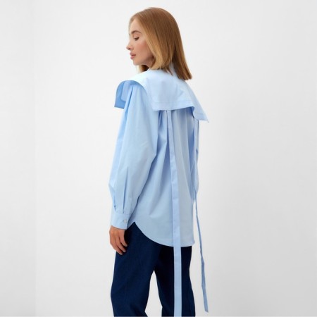 Women's blouse Minaku: Casual Collection Blue Color, Rr. 52-4