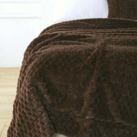 Aville cover, size 160x220 cm, chocolate color-8