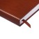 Dated diary of 2025, A6+, 176 sheets "Lyon", solid cover, pancake embossing, with liesa, block 80 g/m2, brown