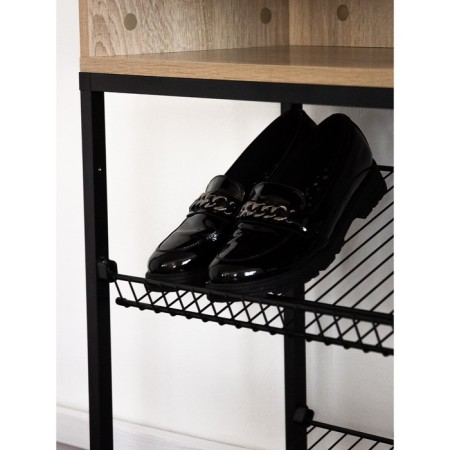 Shoe in the hallway, 780x300x857, Black Muar/Dub Sonoma-2