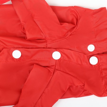 Dog ovens, demi -season with covers on paws, size S (DS 25, OG 27,), red-4