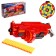 Blaster "Fiery", shoots with soft bullets, works on batteries