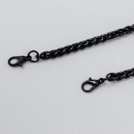 Chain with 2 carabiners link thickness 0.1 cm 0.5x60 cm black-1