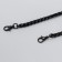 Chain with 2 carabiners link thickness 0.1 cm 0.5x60 cm black
