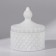 Organizer for storage, 1 section, with a lid, d = 8.3 × 10.5 cm, white color