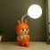 Night "Bunny" LED 2W USB AKB Pink 7.5x9.5x32 cm Risalux