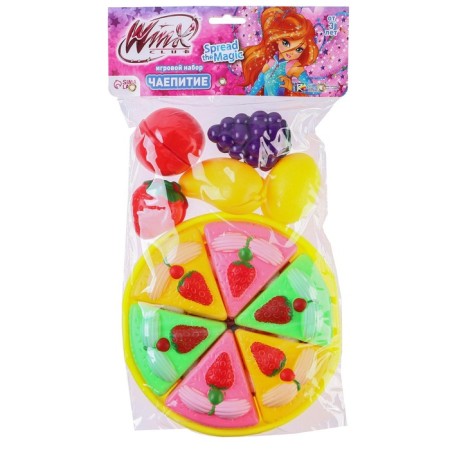 Game set "tea party", winx, cake and fruit on Velcro-5