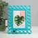 Photo frame plastic 10x15 cm "loops" blue 17.5x22 cm