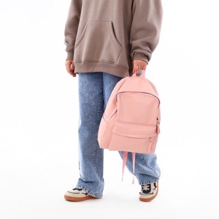 Youth backpack with lightning, 4 pockets, pink color-7