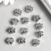 Busina for creativity Metal "Heraldic Lilia" silver 1.1x1 cm
