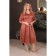 Female dress, size 52, terracotta color