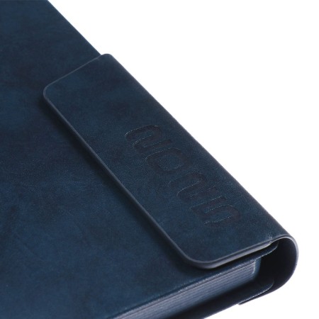 Dated 2025 diary, A5, 176 sheets of Escalada, a solid cover made of artificial leather, pancake embossing, lies, cream block 70 g/m2, blue-4