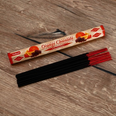 Incense "tulasi" 20 aromaches of orange and chocolate-2