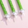 Candles in the cake "Spiral", 6 cm, green, set 10 pcs