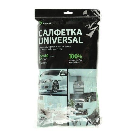 Набор салфеток микрофибры универсальной Grass, 35 х 40 см, 10 шт, 320 г/м-6