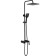 The shower system ESKO SINGAPORE BLACK ST300BL, tropical shower, shower set, black