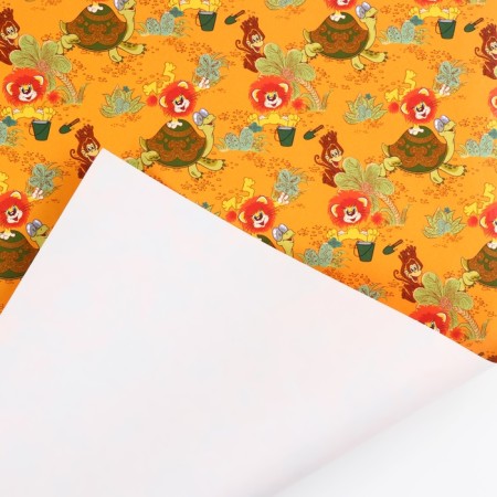 Packaging paper, 70x100 cm, lion and turtle-2