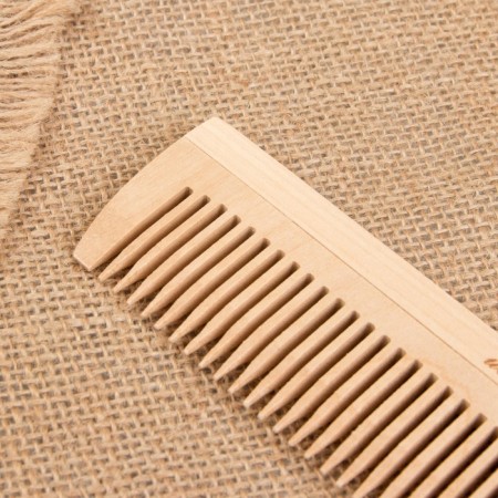 Comb - crest, 19.5 × 4.5 cm, combined, color "Light wood"-2