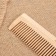 Comb - crest, 19.5 × 4.5 cm, combined, color "Light wood"