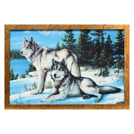 Tapestry "Wolves before Hunting" 44*64 SM Frame Mix-6