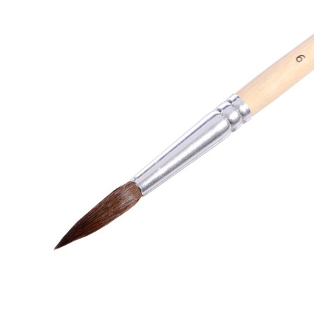Squirrel Brush Round No. 9, handle tree-2