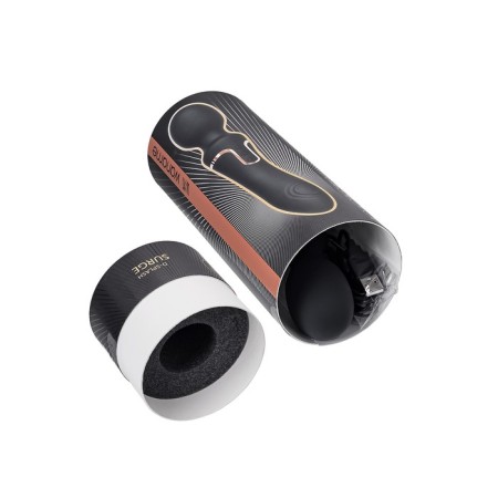 Bilateral intimate massage Waname D-Splash Surge, 22.5 cm, silicone, black color-13