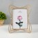 Photo frame Metal 13x18 cm "Four -leaf from rhinestones" 19x24.5 cm