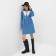 Women's dress with a collar Mist, p.46, blue