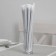 Disposable tubes for drinks, in individual packaging, straight, 24 cm, d = 8 mm, black color