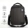 Backpack - male bag, textiles, gray color