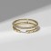 Xuping ring two lines, white color in gold, size 17