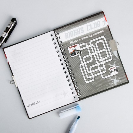 Notebook on the lock "Speed ​​Loven", A6, 50 sheets.-4