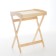 Serving folding table, 60 × 40 × 73cm, from needles