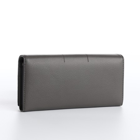 Women's wallet on magnet, gray color-1