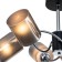 Lamp on the rod 6x60W E27, size 61x61x29 cm