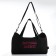 Female sports bag, textura, small size, black color